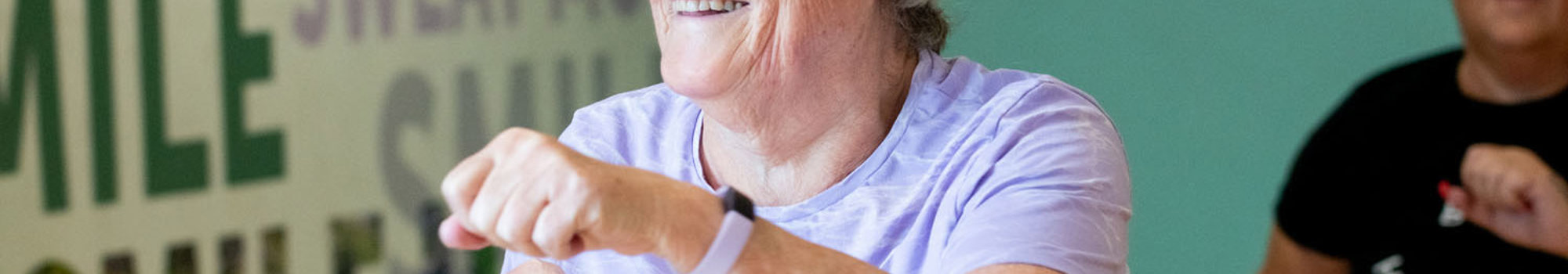 Mature Woman In Workout Class